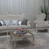 مبل استیل و میزنهارخوری ست