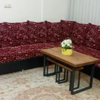 فروش مبل ال شیک دارای میز از جنس مبل