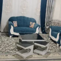 مبل هفت نفره با میز جلو مبلی|مبلمان خانگی و میز عسلی|یاسوج, |دیوار