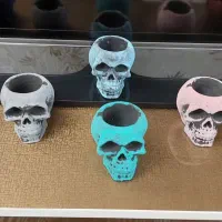 8 عدد جاسیگاری طرح اسکلت جمجمه|صنایع دستی و سایر لوازم تزئینی|کرمانشاه, |دیوار