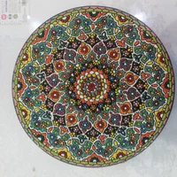 بشقاب تزیینی میناکاری مناسب هدیه|صنایع دستی و سایر لوازم تزئینی|شیراز, فخرآباد (دروازه کازرون)|دیوار