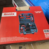 دریل پیچ گوشتی شارژی رونیکس و جعبه ابزار  آک بند