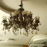 لوستر برنزی یا برنجی بزرگ و زیبا