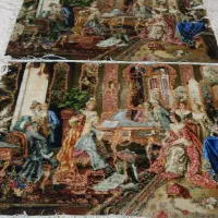 تابلو فرش دستبافت پیانوزن بزرگ زرع ونیم چله ابریشم|تابلو فرش|پاکدشت, پاکدشت (مامازند)|دیوار