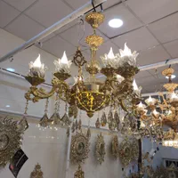 لوستر تولید اصفهان آباژور کنارسالنی|لوستر و چراغ آویز|مشهد, طلاب|دیوار