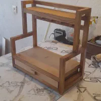 استند چوبی کشو دار