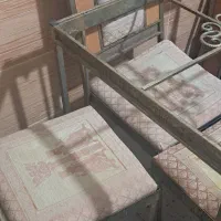 میز غذاخوری ۴نفره فلزی