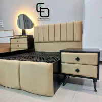 چوب برگ / تخت دو نفره / سرویس خواب لمسه / تخت خواب|تخت و سرویس خواب|مشهد, فرهنگیان (شهرک غرب)|دیوار