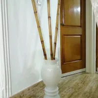 گلدان و بامبو