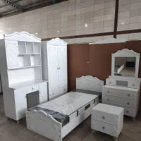 سرویس خواب نوجوان ۵ تیکه رنگ دلخواه/دخترانه/پسرانه|تخت و سرویس خواب|تبریز, |دیوار