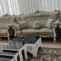 مبل هفت نفره نو شیک تروتمیز همراه باجلومبلی