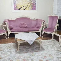 فروش مبل هفت نفره میزبان دار سالم تمیز