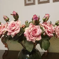 ده شاخه گل رز مصنوعی