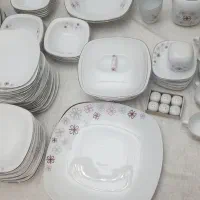 سرویس ۱۲۱ پارچ چینی زرین درجه یک طرح کواترو تینا