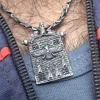 نقره ،گردنبند معاوظه با موتور