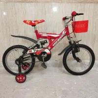 دوچرخه ۱۶ سه کمکه محکم سالم و تمیز بسیار زیبا راحت