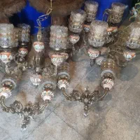 لوستر قدیمی برنزی