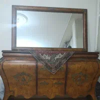اینه کنسول معرق تمام چوب