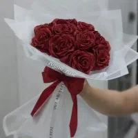 گل قرمز|گل مصنوعی|قروه, |دیوار