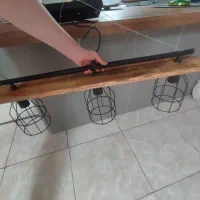 لوستر مینیمال چوبی