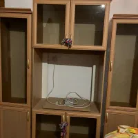 ویترین و میز تلویزیون ۳ تکه