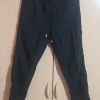 شلوار تو کرک آبی و شلوار مشکی