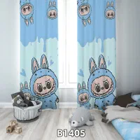 پرده پانچ تصویری عروسکی لبوبو/کارتون کودک|پرده، رانر، رومیزی|اصفهان, اشکاوند|دیوار