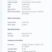 surface book 3 32G 512GB|رایانه همراه|مشهد, هنرستان|دیوار