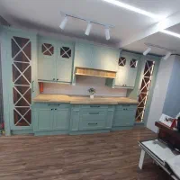 فروش کابینت نئوکلاسیک با صفحه چوب