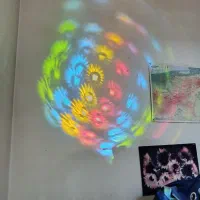 رقص نور و فلشر لیزر گردون متحرک  فوق العاده قوی