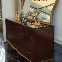 کنسول وآینه کلاسیک تمیز و شیک|بوفه، ویترین، کنسول|رشت, کاکتوس|دیوار