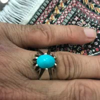 انگشتر فیروزه نیشاپور عجمی اصل (کهنه)