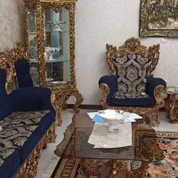 مبل استیل نه نفره همراه میز ناهار خوری|مبلمان خانگی و میز عسلی|قرچک, پارس سرام|دیوار