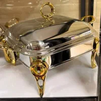 فروش ویژه سوفله خوری مربع نگین دار طلایی