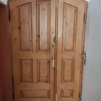 درب چوبی بهمراه درب آهنی قوطی سنگین کاملا سالم|مصالح و تجهیزات ساختمان|مشهد, کوثر|دیوار
