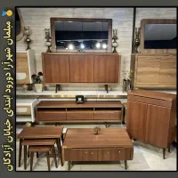میز تلویزیون و آینه کنسول لاکچری شهرآرا