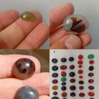 انگشتر و نگین شجر نام علی زبرجد عقیق مصور