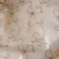 ست روتختی طلایی ۶تکه پولک دوزی نو