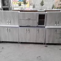 کابینت آشپزخانه بدنه فلز درب چوبی 3متر بالا پایین|مصالح و تجهیزات ساختمان|نسیم‌شهر, |دیوار