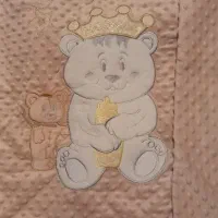 سرویس خواب مخمل نوزاد نباتی طرح خرس تاجدار|اسباب و اثاث بچه|تهران, علم و صنعت|دیوار
