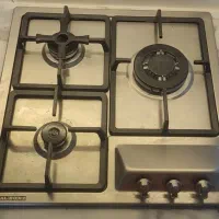 اجاق گاز استیل البرز ، سه شعله، در حد نو