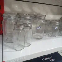 بانکه شیشه ای نو در سایز های مختلف