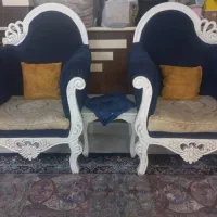 مبل هفت نفره ومیزجلومبلی|مبلمان خانگی و میز عسلی|محلات, |دیوار