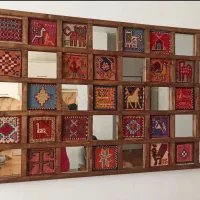 آینه طرح قالی  آینه دکوری سنتی|آینه|کرمان, |دیوار