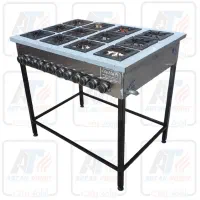 اجاق گاز 12شعله/اجاق گاز تمام استیل/اجاق فست فود