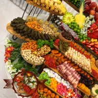 بانوجان فینگر فود دسر میوه ارایی حلوا کرایه ظروف