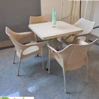 میز و صندلی پلیمری حصیر باف|کافیشاپ و رستوران|مشهد, ویلاشهر|دیوار