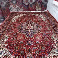 تک شیش متری طرح قبا بناب طرح لوزی رنگ لاکی|فرش|خوی, |دیوار