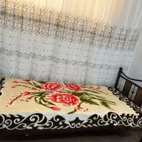 تخت‌ یک نفره فلزی همراه با تشک رویال