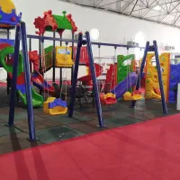 وسایل بازی پارکی کد۳تاب مهدکودک۳ست سرسره پلی اتیلن